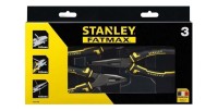 Coffret de 3 pinces Fatmax - Universelle 160 mm - Coupante Diagonale 160 mm - Bec Long Droit 160 mm - STANLEY, 4-84-488