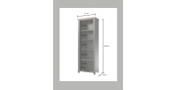 Ensemble bureau ASSIA vert foncé et bois – Bureau 180 cm + bibliothèque + vitrine 2 portes vitrées