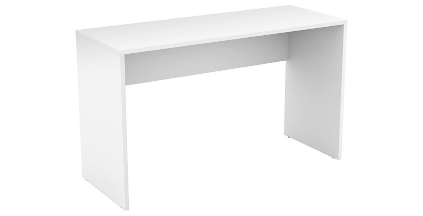 Bureau blanc MELTO 130 cm – Design moderne, durable et idéal pour télétravail ou chambre ado