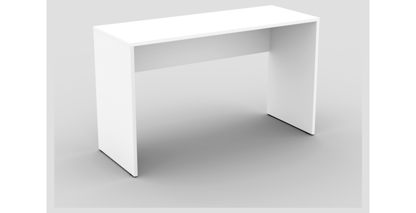 Bureau blanc MELTO 130 cm – Design moderne, durable et idéal pour télétravail ou chambre ado