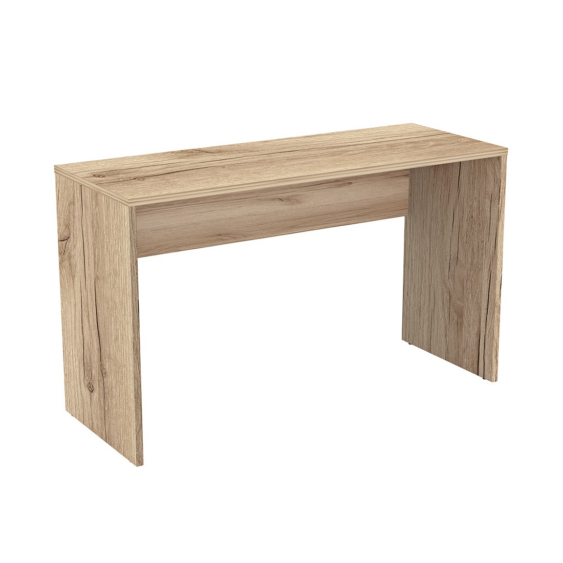 Bureau coloris chêne MELTO 130 cm – Style moderne, compact et idéal pour chambre ou télétravail