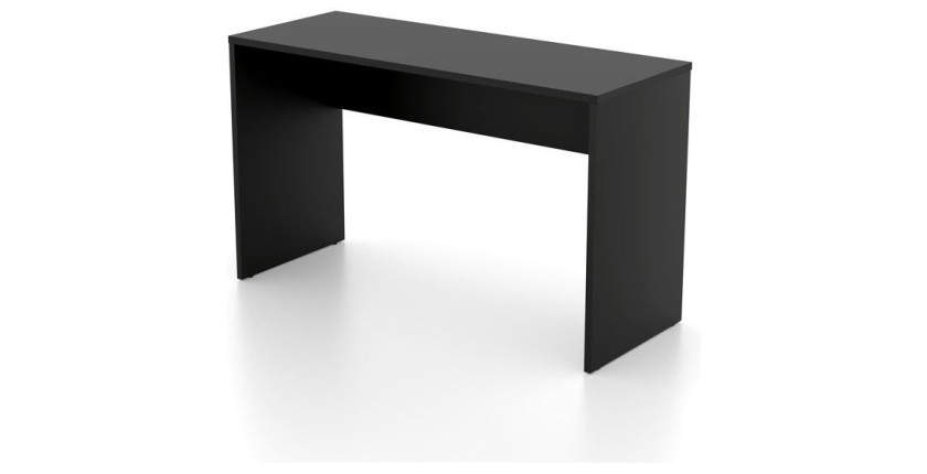 Bureau noir MELTO 130 cm – Élégant, moderne et parfait pour télétravail ou chambre ado