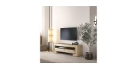 Meuble TV collection COPA – 160x50,5x41 cm – 2 tiroirs et 2 niches – Chêne élégant – Design scandinave