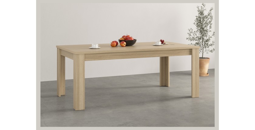 Table de salle à manger COPA – 190x76x100 cm – Chêne élégant – Design scandinave