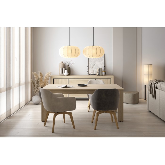Mesa de comedor COPA – 190x76x100 cm – Roble elegante – Diseño escandinavo