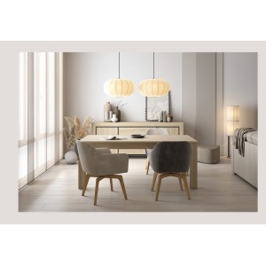 Table de salle à manger COPA – 190x76x100 cm – Chêne élégant – Design scandinave
