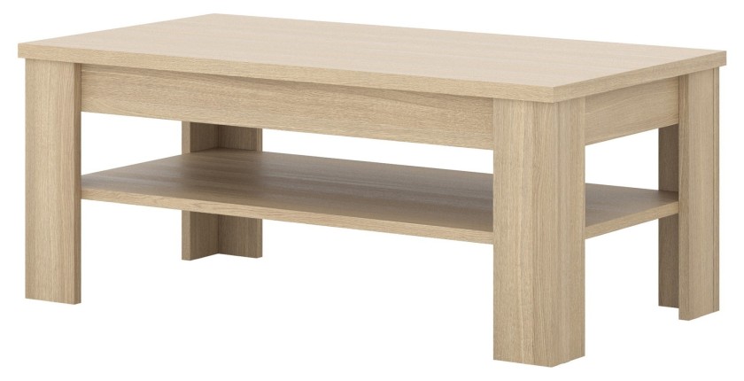 Table basse COPA – 120x50x65 cm – Chêne élégant – Design scandinave