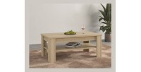 Table basse COPA – 120x50x65 cm – Chêne élégant – Design scandinave