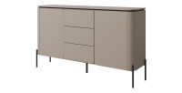 Ensemble de meubles BELLA – Buffet, meuble TV et buffet haut – Finition Congo mat chic