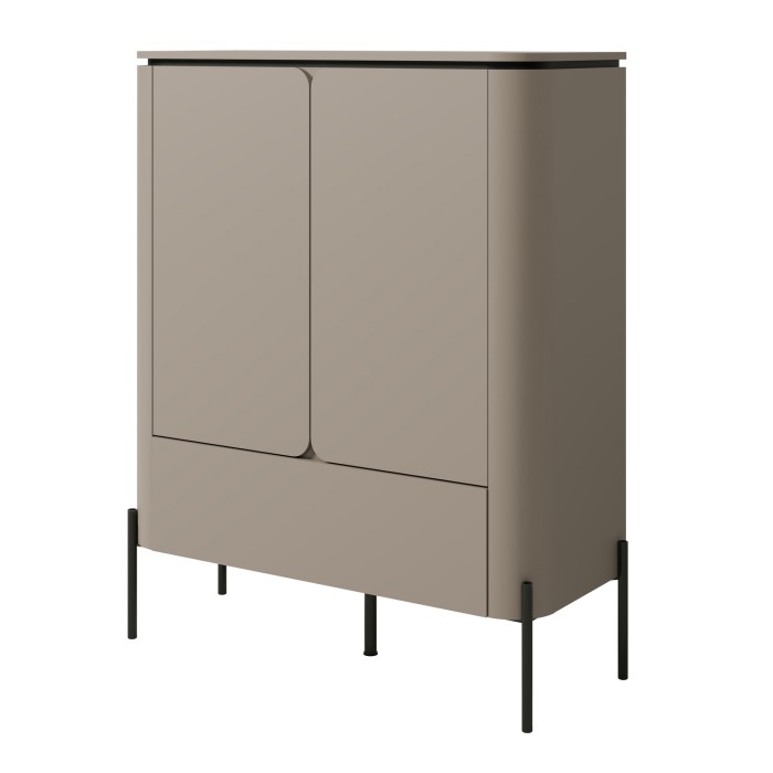 Ensemble de meubles BELLA – Buffet, meuble TV et buffet haut – Finition Congo mat chic