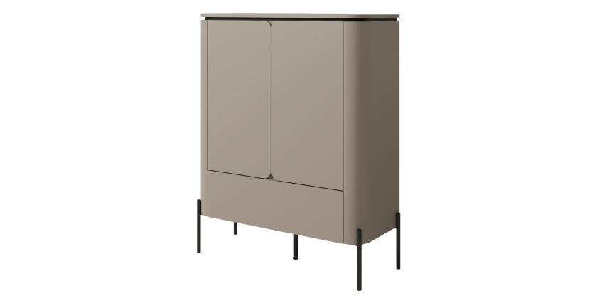 Ensemble de meubles BELLA – Buffet, meuble TV et buffet haut – Finition Congo mat chic