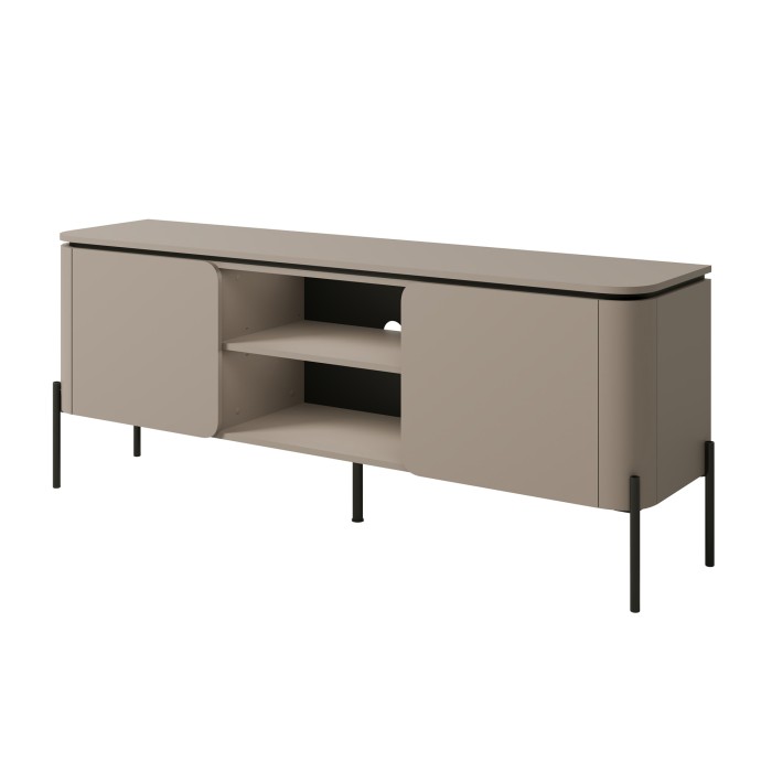 Ensemble de meubles BELLA – Buffet, meuble TV et buffet haut – Finition Congo mat chic