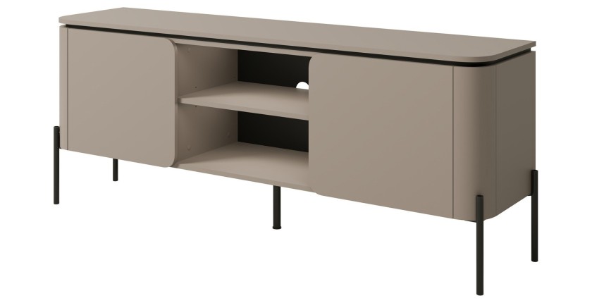 Ensemble de meubles BELLA – Buffet, meuble TV et buffet haut – Finition Congo mat chic
