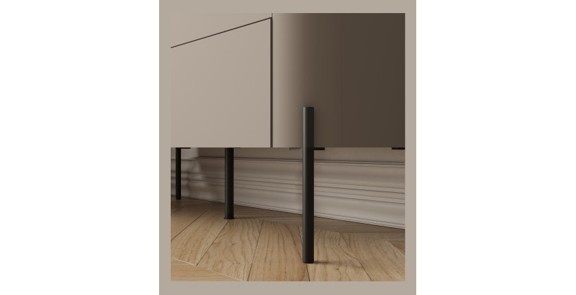 Ensemble de meubles BELLA – Buffet, meuble TV et buffet haut – Finition Congo mat chic