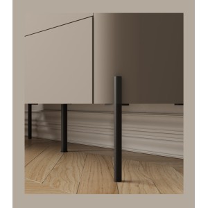 Ensemble de meubles BELLA – Buffet, meuble TV et buffet haut – Finition Congo mat chic