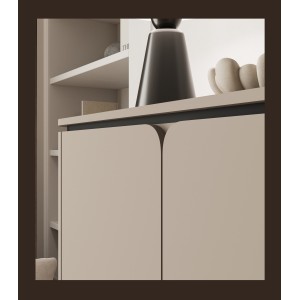 Ensemble de meubles BELLA – Buffet, meuble TV et buffet haut – Finition Congo mat chic
