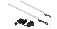 Meuble TV mural NESS – Ensemble 270 cm avec éclairage LED – 2 tiroirs, 2 portes, 10 niches