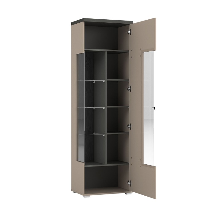 Ensemble salon complet collection  NESS – Meuble TV, buffet, vitrine, table basse – LED inclus