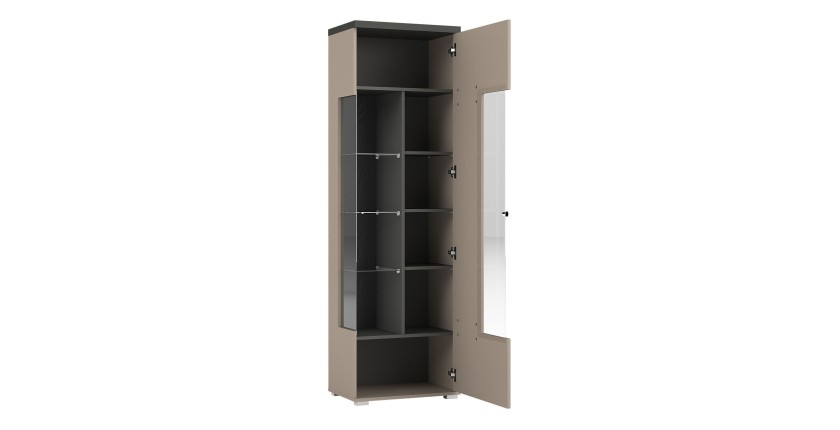 Ensemble salon complet collection  NESS – Meuble TV, buffet, vitrine, table basse – LED inclus