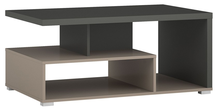 Ensemble salon complet collection  NESS – Meuble TV, buffet, vitrine, table basse – LED inclus
