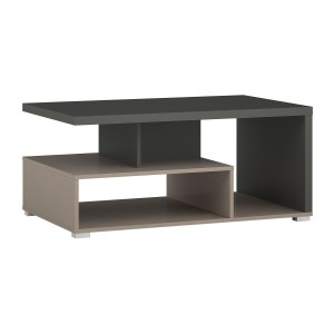 Ensemble salon complet collection  NESS – Meuble TV, buffet, vitrine, table basse – LED inclus