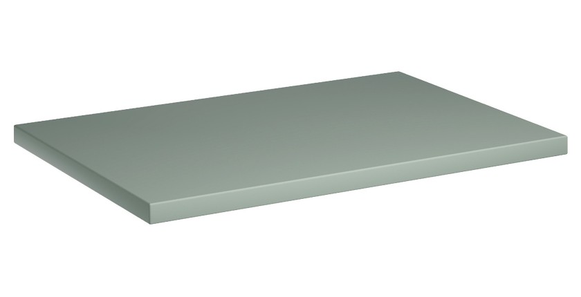 Plan pour meuble sous vasque ELVINA – 60 cm – Coloris vert sauge gris – À poser 