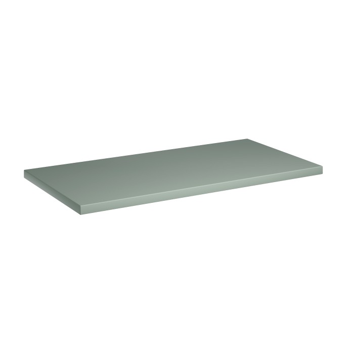 Plan pour meuble sous vasque ELVINA – 80 cm – Coloris vert sauge gris – À poser 