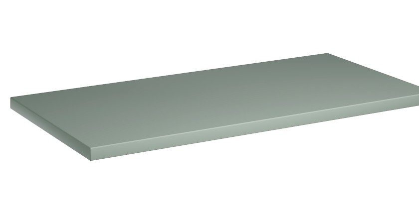 Plan pour meuble sous vasque ELVINA – 80 cm – Coloris vert sauge gris – À poser 