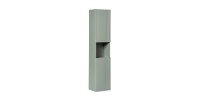 Colonne de salle de bain ELVINA – 2 portes – H140 cm – Coloris vert sauge gris – À suspendre 