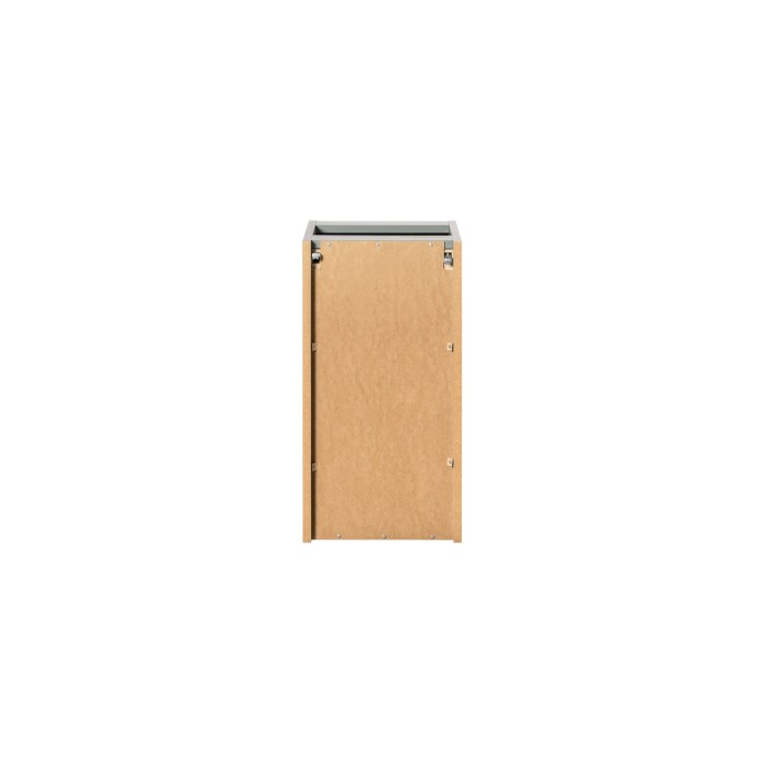 Meuble de rangement salle de bain ELVINA – 1 porte – H57 cm – Coloris vert sauge gris – À suspendre 