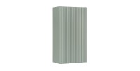 Meuble de rangement salle de bain ELVINA – 1 porte – H57 cm – Coloris vert sauge gris – À suspendre 
