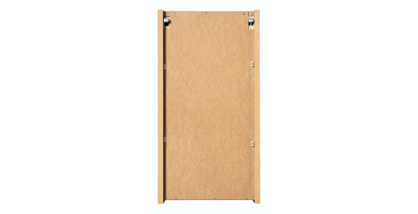 Meuble de rangement salle de bain ELVINA – 1 porte – H57 cm – Coloris vert sauge gris – À suspendre 