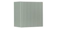 Meuble de rangement salle de bain ELVINA – 1 porte – 30 x 30 cm – Coloris vert sauge gris – À suspendre 