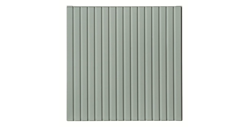Meuble de rangement salle de bain ELVINA – 1 porte – 30 x 30 cm – Coloris vert sauge gris – À suspendre 