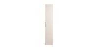 Colonne de salle de bain VELNIA – 1 porte – H170 cm – Coloris chêne clair et beige – À suspendre 