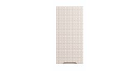 Meuble de rangement salle de bain VELNIA – 1 porte – 35 x 19 cm – Coloris chêne clair et beige – À suspendre 