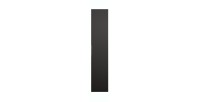 Colonne de salle de bain VELNIA – 1 porte – H170 cm – Coloris chêne clair et noir – À suspendre 