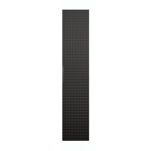 Colonne de salle de bain VELNIA – 1 porte – H170 cm – Coloris chêne clair et noir – À suspendre 