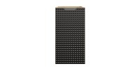 Meuble sous vasque VELNIA – 1 porte – 30 cm – Coloris chêne clair et noir – À suspendre 