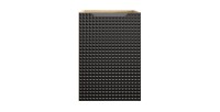 Meuble sous vasque VELNIA – 1 porte – 40 cm – Coloris chêne clair et noir – À suspendre 