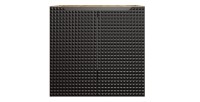 Meuble sous vasque VELNIA – 2 tiroirs – 60 cm – Coloris chêne clair et noir – À suspendre 