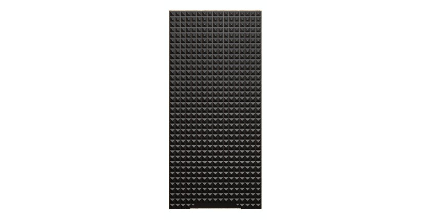 Meuble de rangement salle de bain VELNIA – 1 porte – 35 cm – Coloris chêne clair et noir – À suspendre 