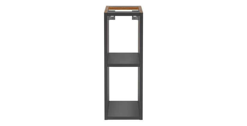 Accessoire pour meuble sous vasque TAMO – 20 cm – Coloris gris anthracite – À suspendre 