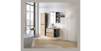 Accessoire pour meuble sous vasque TAMO – 20 cm – Coloris gris anthracite – À suspendre 