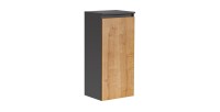 Meuble de rangement salle de bain TAMO – 87 cm – Coloris gris anthracite – À suspendre 