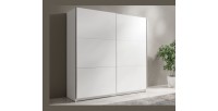 Armoire blanche 2 portes coulissantes 150 cm – Collection ARSALA