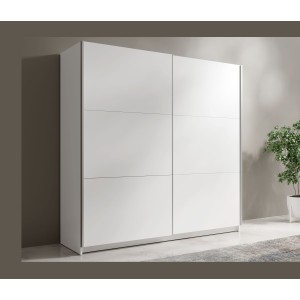 Armoire blanche 2 portes coulissantes 150 cm – Collection ARSALA