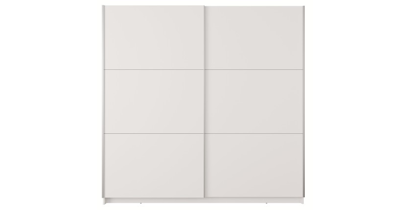 Armoire blanche 2 portes coulissantes 150 cm – Collection ARSALA