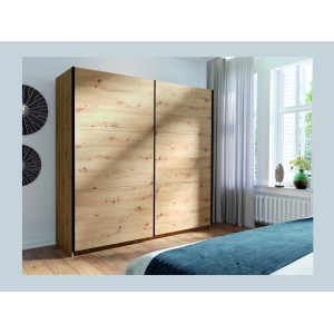 Armoire ARSALA 150 cm en chêne artisan – 2 portes coulissantes