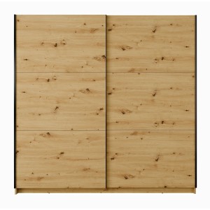 Armoire ARSALA 150 cm en chêne artisan – 2 portes coulissantes